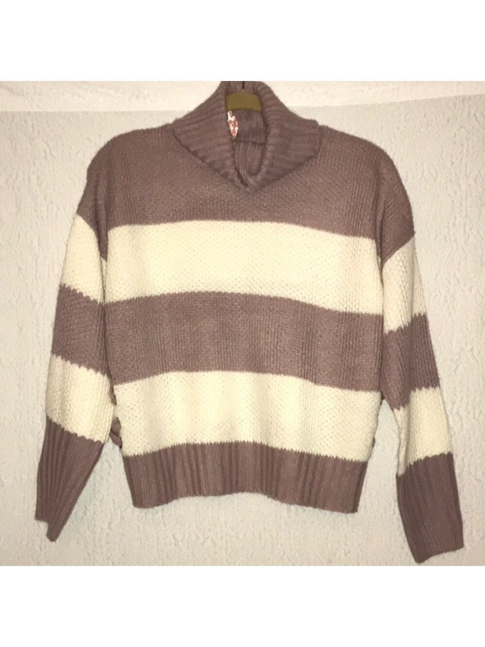 Pink Republic Oversized Turtleneck Chunky Knit Sweater